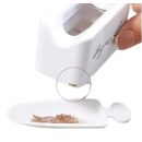 Coletor Recipiente de Glitter para Unhas - Branco