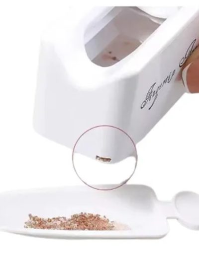 Coletor Recipiente de Glitter para Unhas - Branco