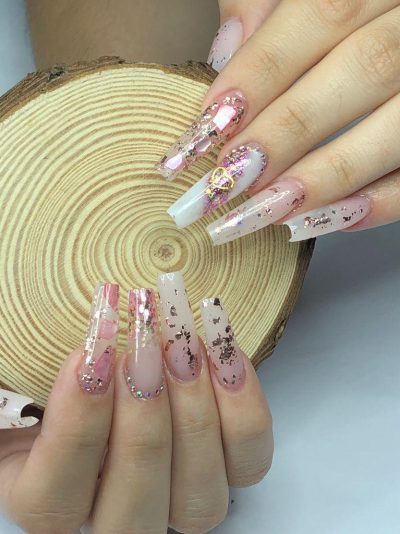 Tips Bailarina Extra Longa KAISA – Kit com 100 Unidades