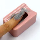 Coletor de Glitter Rosa - Recipiente para Decoração de Unhas