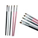 Kit com 4 Pincéis Língua de Gato para Unhas de Gel, Acrigel e Fibra