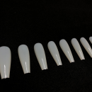 Unha Postiça Bailarina Transparente/Natural - 100 Unidades