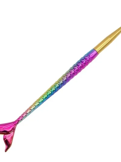 Pincel Fino Sereia para Decoração de Unhas - 17cm