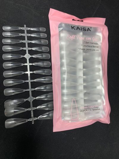 Unhas Soft Tips em Gel - Transparente 240 PCS