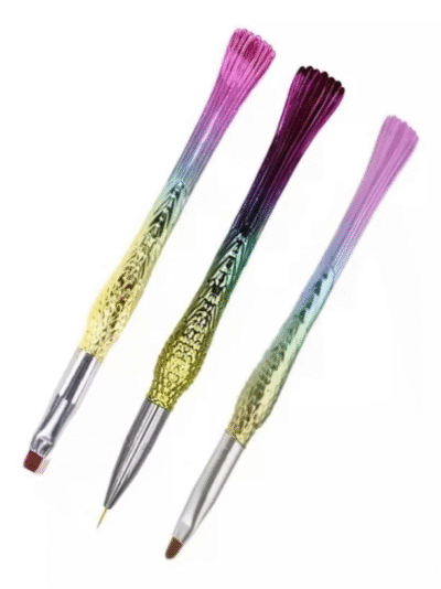 Kit 3 Pincéis Sereia KAISA - Decoração & Língua de Gato