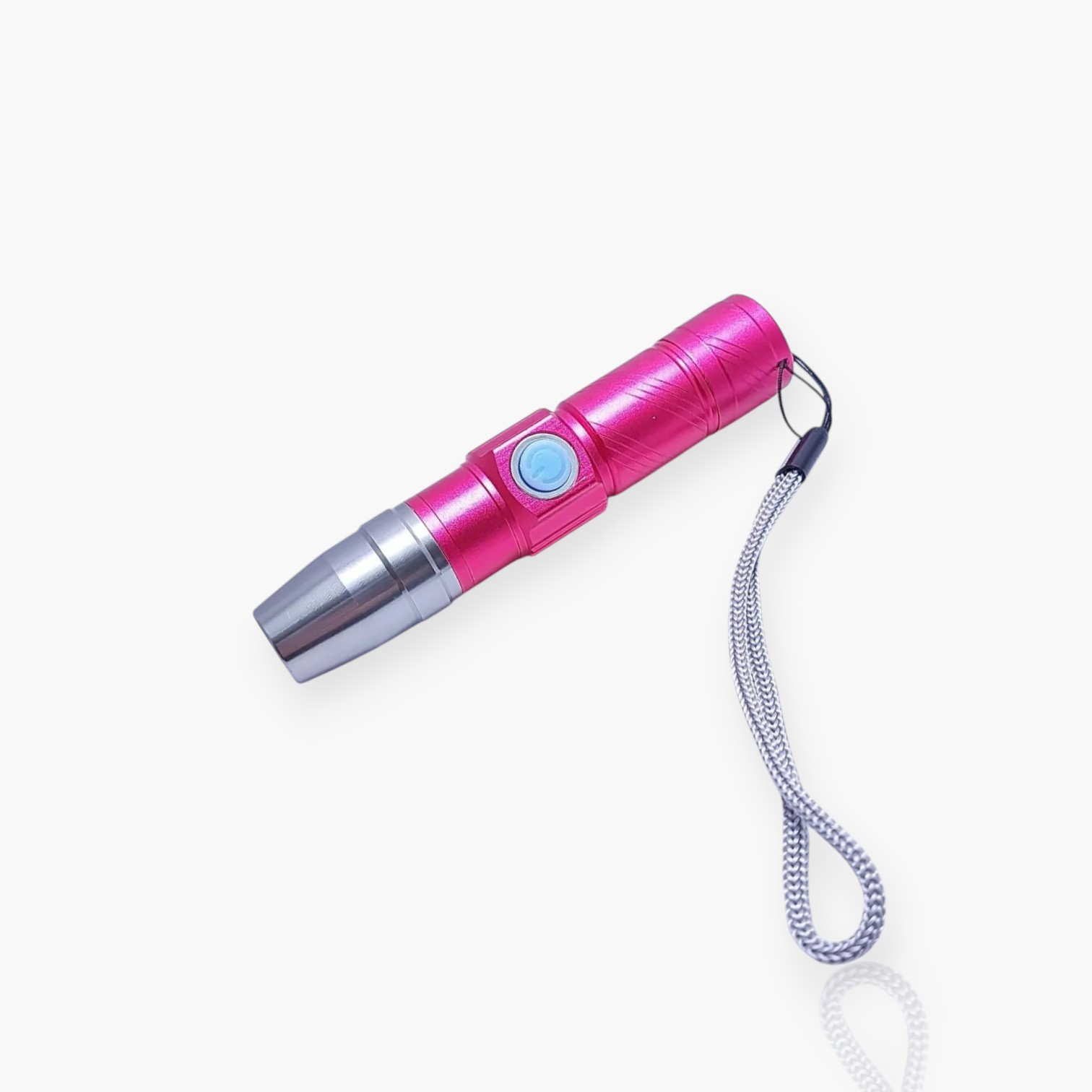 Lanterna Flashlight LED/UV USB – Alta Potência e Versatilidade