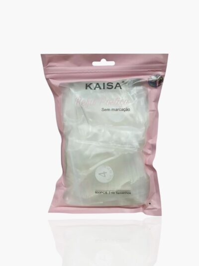 Refil Tips Bailarina Extra-Longa 600 Unidades - Transparente/Natural