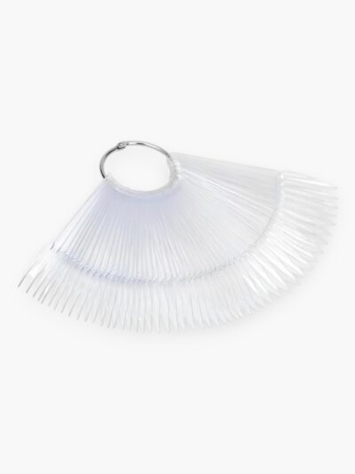 Mostruário de Unhas Stiletto e Bailarina Transparente/Natural Extra Longo - 50 Unidades