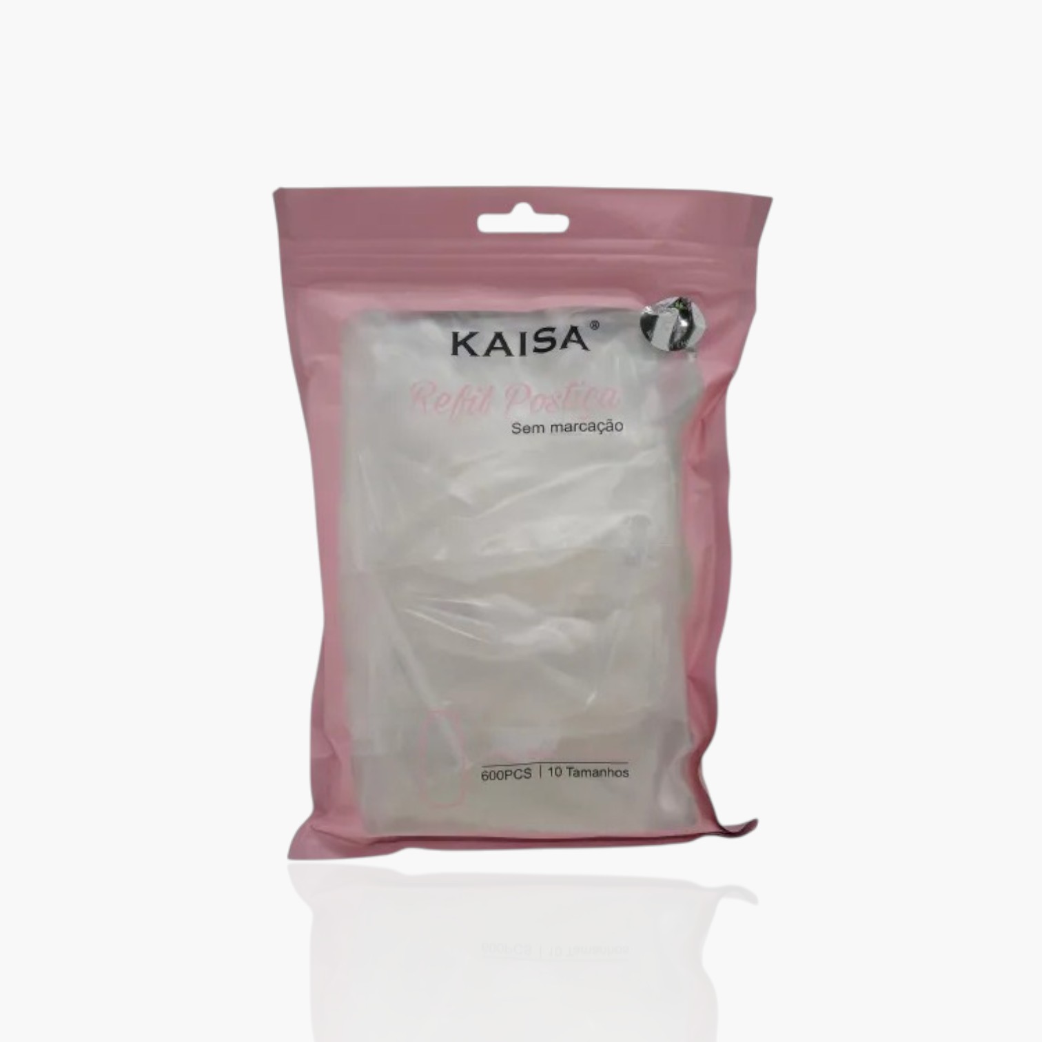 Refil Postiça Bailarina KAISA – 600 Unidades Transparente/Natural | Alta Qualidade e Flexibilidade