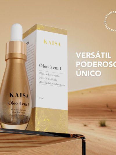 Óleo 3 em 1 KAISA – Cutículas, Lixamento e Nutrição 18ML