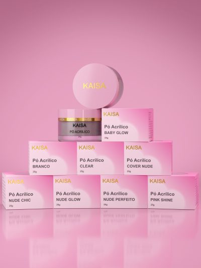 Pó Acrílico KAISA Luxo 25G – Alta Pigmentação e Acabamento Impecável
