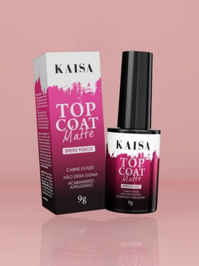 Top Coat Matte KAISA 9g – Efeito Fosco Aveludado