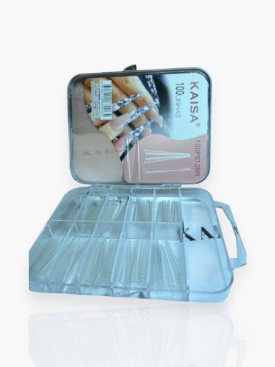 Tips Vamp Extra-Longa KAISA – 100 Unidades (Natural/Transparente)