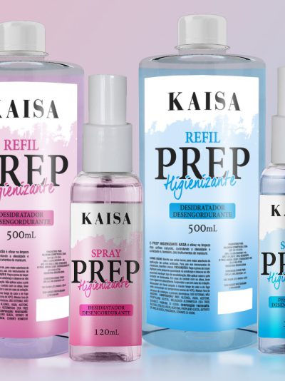 Refil Prep Spray Higienizante KAISA 500ML – Controle de Oleosidade e Higienização