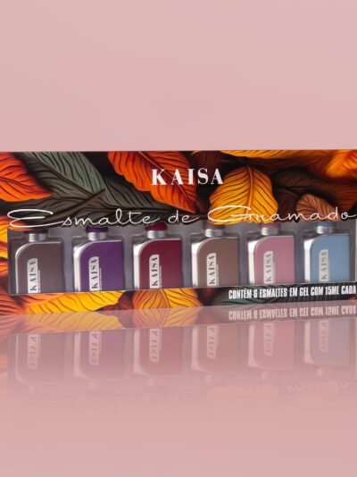Kit com 6 Esmaltes em Gel KAISA – Coleção Gramado 15ml