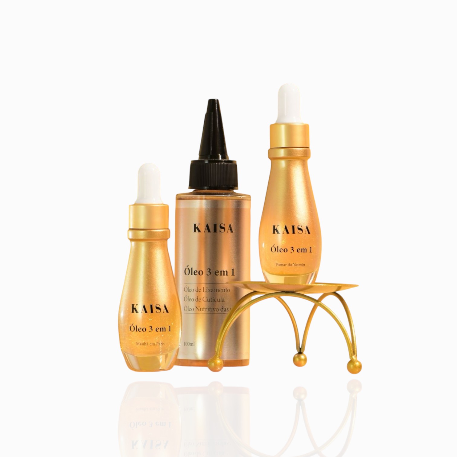 Óleo 3 em 1 KAISA - Pomar de Yasmin leve e Manhã em Paris