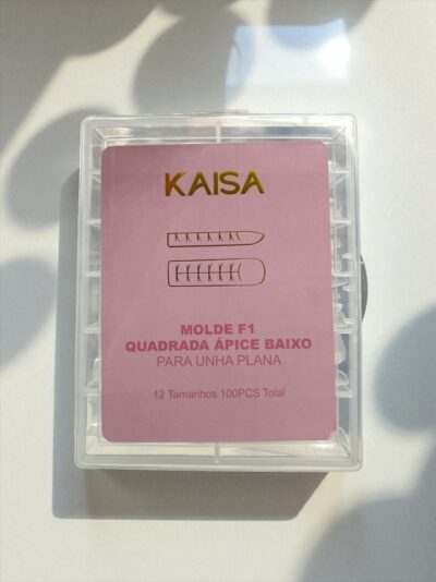 Molde F1 Quadrada Ápice Baixo – Kaisa | Para unhas planas