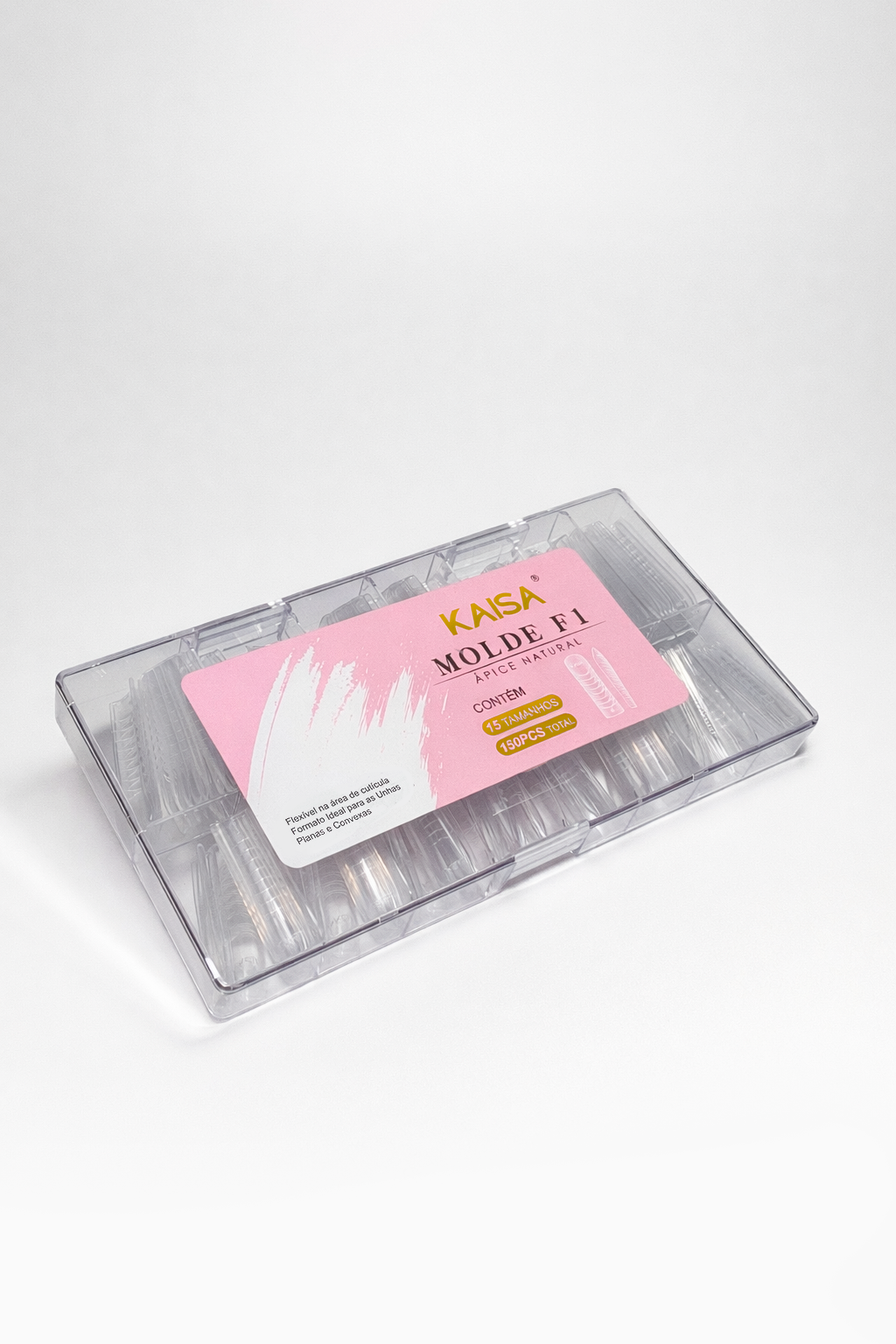 Molde F1 Ápice Natural 0mm KAISA – Alongamento Plano e Natural
