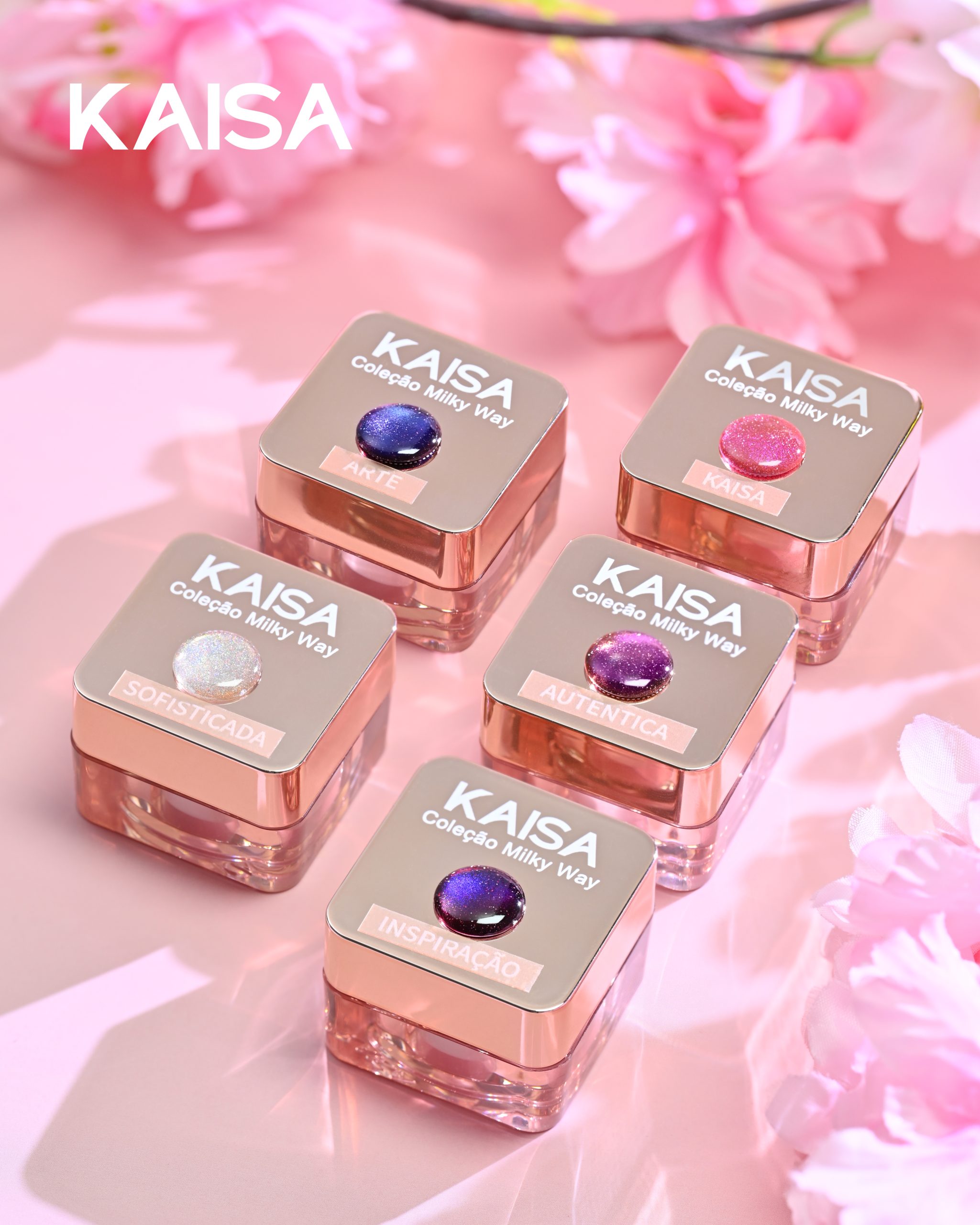 Coleção Milky Way KAISA – Esmalte em Gel Magnético com 16 Efeitos Exclusivos!
